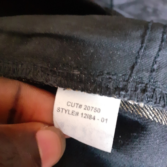 1200cad RALPH LAUREN Black Label Black Gold detail jeans Straight Leg/cotton 31w - Picture 8 of 10